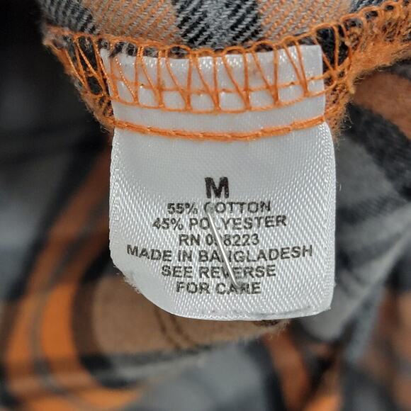 Magellan Hunt Gear Orange Plaid Shirt Medium Mag Wick 694 - Picture 8 of 10